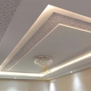 الفن التجريدي الجريء | أحدث ديكورات أسقف معلقة 