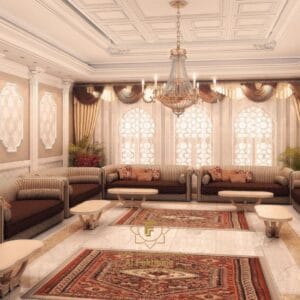 تصميم ديكور مجالس عربية فخمة تناسب بيوت الرياض